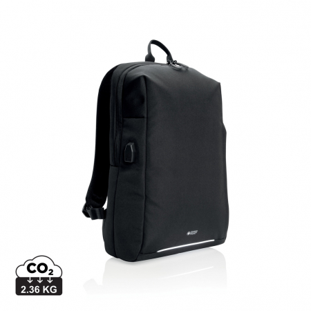 Noutati si inovatii - Rucsac laptop Swiss Peak AWARE™ 15.6'' RFID cu USB A