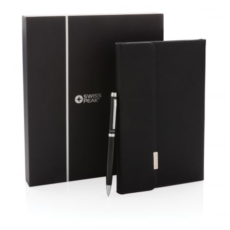 Agenda A5 Swiss Peak Deluxe cu pix – 160 pagini, coperta PU eleganta [9]