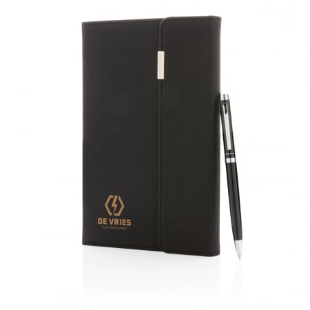Agenda A5 Swiss Peak Deluxe cu pix – 160 pagini, coperta PU eleganta [7]