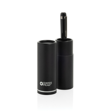 Pix premium Swiss Peak OSLO, otel inoxidabil reciclat RCS, negru, rezerva Parker, ambalaj FSC® [6]