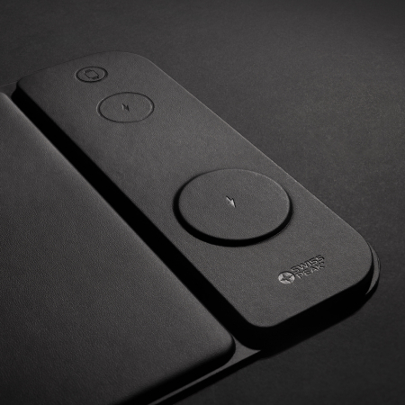 Mousepad cu incarcare wireless 3-in-1 15W Swiss Peak, PU reciclat RCS [8]