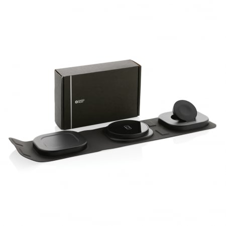 Incarcator wireless 3-in-1 de calatorie RCS Swiss Peak, pliabil, 15W incarcare rapida [3]