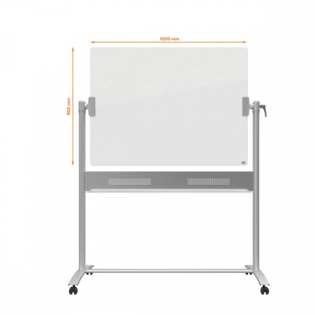 Tabla mobila NOBO Brilliant, sticla, 120x90 cm, magnetica, include marker, tavita si magneti [2]