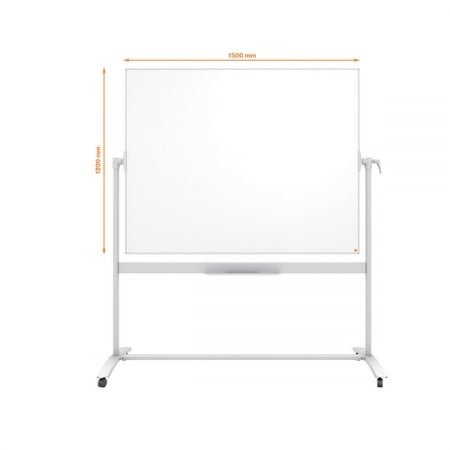 Tabla mobila NOBO Classic, otel emailat, 150x120 cm, magnetica, include marker si tavita [2]