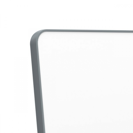 Tabla mobila NOBO Move & Meet, 180x90 cm, cu doua fete, ambele magnetice, rama gri, alb [1]