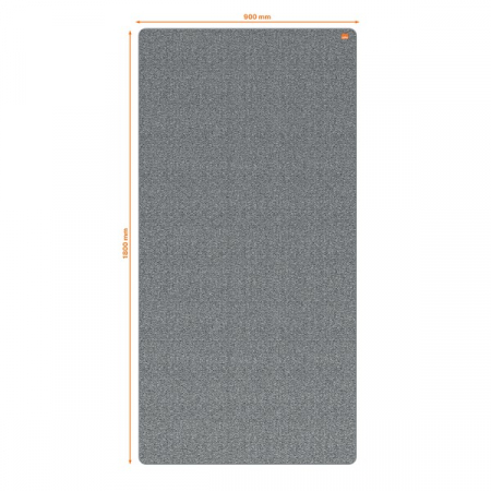 Tabla mobila NOBO Move & Meet, 180x90 cm, cu doua fete, material textil si magnetica, rama gri, alb-gri [3]