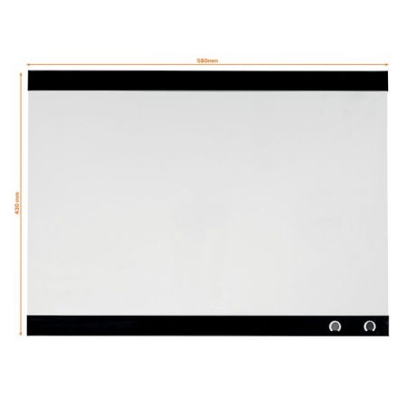 Tabla NOBO, 58x43 cm, magnetica, include marker, magneti si clip pentru notite, alb cu margini negre [1]