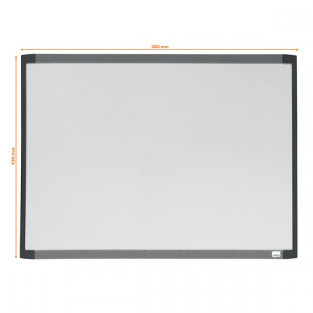 Tabla NOBO, 58x53 cm, magnetica, include marker si magneti, alb, rama alba, gri sau neagra [2]