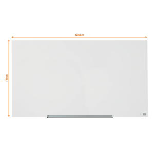 Tabla Nobo Diamond magnetica din sticla, 1264x711mm, alb [2]