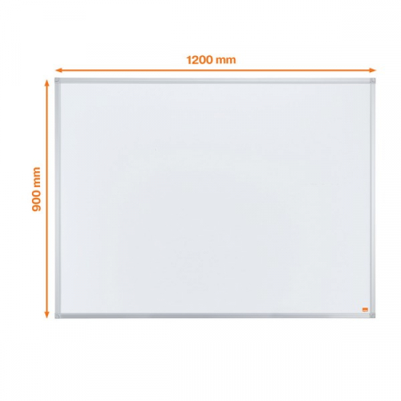 Tabla NOBO Essentials, otel lacuit, 120x90 cm, magnetica, include tavita, alb [4]