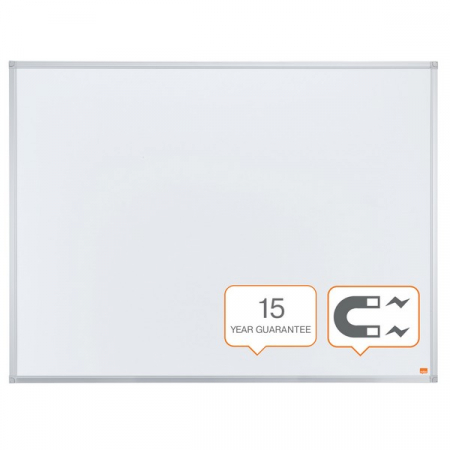 Comunicare si prezentare - Tabla NOBO Essentials, otel lacuit, 150x100 cm, magnetica, include tavita, alb