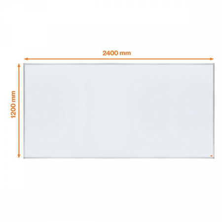 Tabla NOBO Essentials, otel lacuit, 240x120 cm, magnetica, include tavita, alb [4]