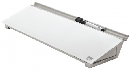 Comunicare si prezentare - Tabla NOBO Impression Pro, sticla, pentru birou, marker inclus