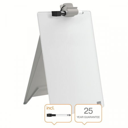 Tabla NOBO Impression Pro, sticla, pentru birou, marker inclus, cu trepied [3]