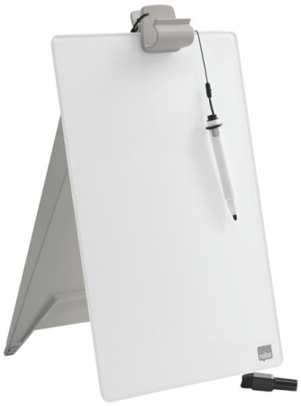 Tabla NOBO Impression Pro, sticla, pentru birou, marker inclus, cu trepied [2]