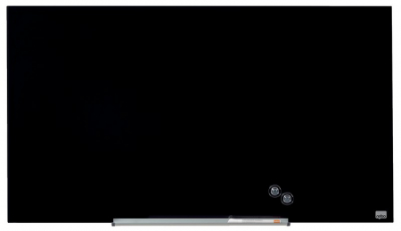 Table magnetice (whiteboard-uri) - Tabla NOBO Impression Pro Widescreen 45", sticla, 100x56 cm, magnetica, include marker, tavita si magneti