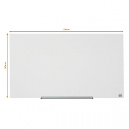 Tabla NOBO Impression Pro Widescreen 45", sticla, 100x56 cm, magnetica, include marker, tavita si magneti [2]