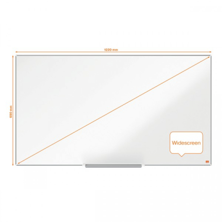 Tabla NOBO Impression Pro Widescreen 55", otel emailat, 122x69 cm, magnetica, include marker si tavita [2]