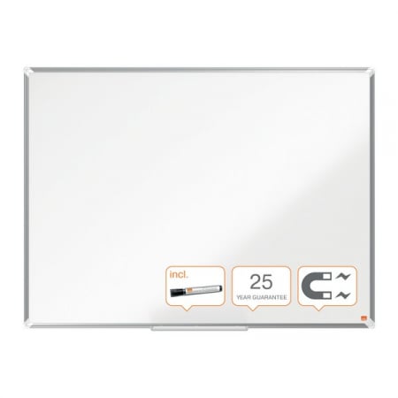 Tabla NOBO Premium Plus, otel emailat, 120x90 cm, magnetica, include marker si tavita [5]
