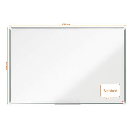 Tabla NOBO Premium Plus, otel emailat, 150x100 cm, magnetica, include marker si tavita [2]
