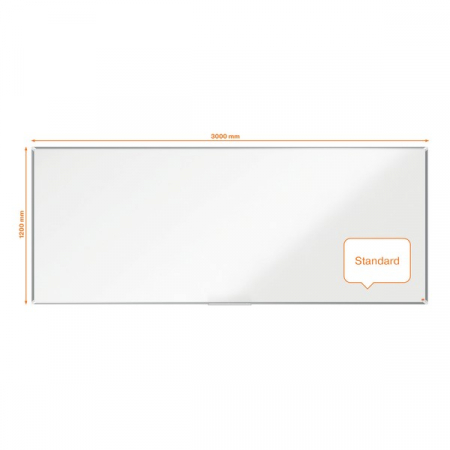 Tabla NOBO Premium Plus, otel emailat, 300x120 cm, magnetica, include marker si tavita [2]