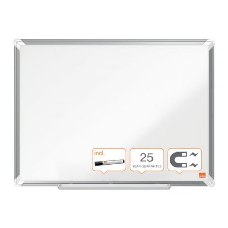 Tabla NOBO Premium Plus, otel emailat, 60x45 cm, magnetica, include marker si tavita [5]