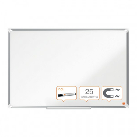Tabla NOBO Premium Plus, otel emailat, 90x60 cm, magnetica, include marker si tavita [5]
