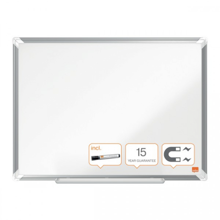 Tabla NOBO Premium Plus, otel lacuit, magnetica, include marker si tavita [4]