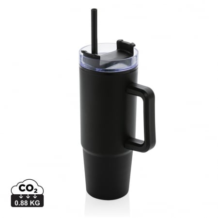 Sticle, cani si termosuri to go - Pahar Tana plastic reciclat 750 ml cu maner si capac 3-in-1