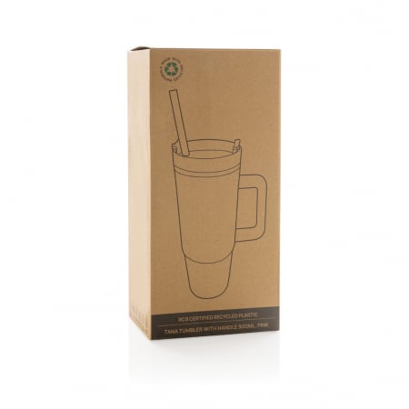 Pahar Tana plastic reciclat 750 ml cu maner si capac 3-in-1 [5]