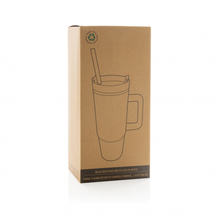 Pahar Tana plastic reciclat 750 ml cu maner si capac 3-in-1 [5]
