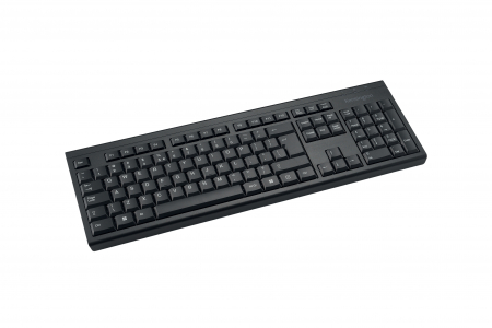 Electronice si accesorii tech - Tastatura wireless eco KB410 EQ – full-size, 55% PCR, rezistenta la lichide, cu criptare AES