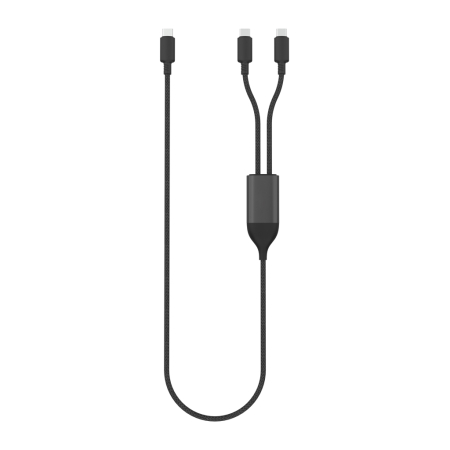 Cablu Terra RCS 100W Dual USB-C, incarcare simultana, 20W, transfer date 480 Mbps [1]