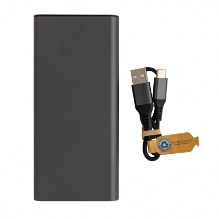 Powerbank 20.000 mAh aluminiu reciclat RCS, incarcare rapida 20W [3]