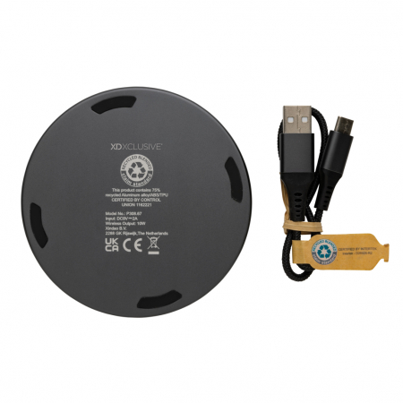 Incarcator wireless 10W aluminiu reciclat RCS Terra [4]