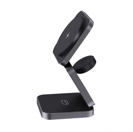 Incarcator wireless 3-in-1 Terra RCS, pliabil, aluminiu reciclat, 15W incarcare rapida [4]