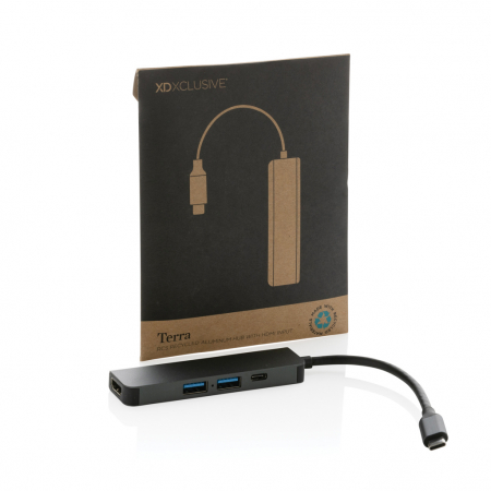 Hub Terra RCS din aluminiu reciclat, cu port HDMI si 4 USB-uri [3]