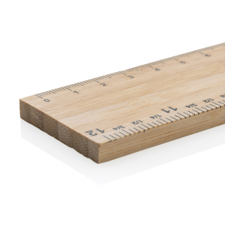 Rigla Timberson 30 cm bambus FSC® extra groasa cu masurare dubla [4]