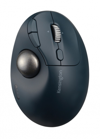 Periferice PC si accesorii Ergnonomice - Trackball ergonomic Kensington Pro Fit® Ergo TB550 – Wireless Dual (Bluetooth/2.4GHz), 51% PCR, 4D Scroll, DPI ajustabil, baterie reincarcabila
