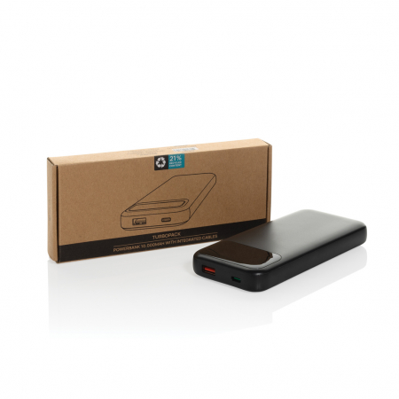 Powerbank 10.000 mAh RCS, cabluri integrate si afisaj digital, Turbopack [12]