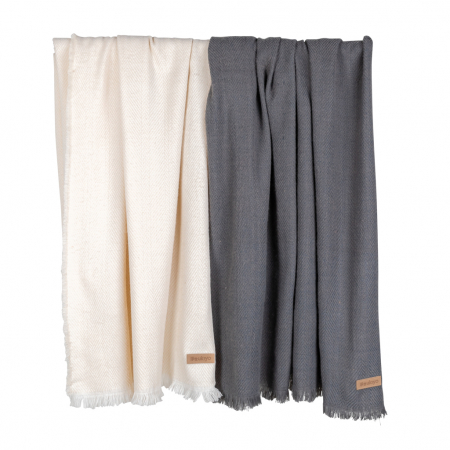 Patura tesuta Ukiyo Aware™ Polylana® – 130x150 cm, sustenabila si eleganta [5]