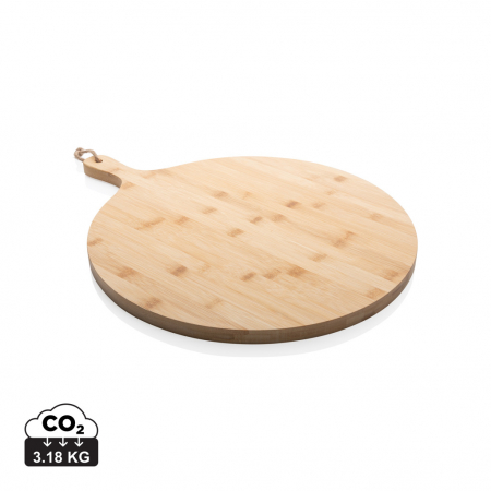 Casa si bucatarie - Tocator rotund Ukiyo din bambus natural 40 cm – servire eleganta, cutie cadou