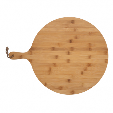 Tocator rotund Ukiyo din bambus natural 40 cm – servire eleganta, cutie cadou [3]