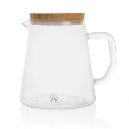 Carafa Ukiyo din sticla borosilicata cu capac bambus, 1.2L [2]