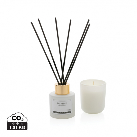 Set cadou Ukiyo – Lumanare parfumata si betisoare cu aroma de iasomie [0]
