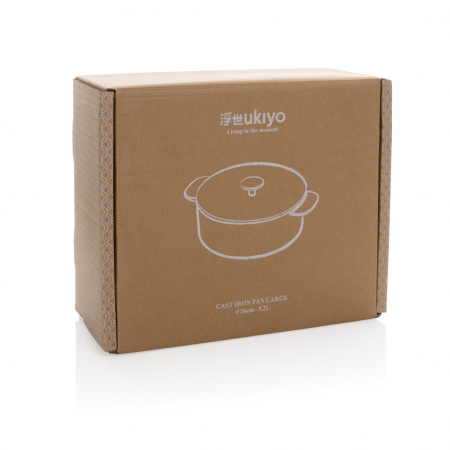 Tigaie mare Ukiyo din fonta emailata, 5.2L, 26 cm [18]