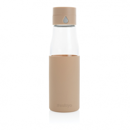 Sticla sticla Ukiyo 600 ml cu indicator hidratare si husa silicon [2]