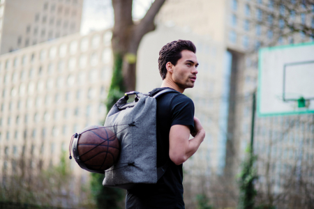 Rucsac Urban antifurt 27L, material rezistent la taiere [45]