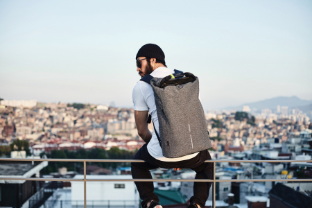 Rucsac Urban antifurt 27L, material rezistent la taiere [64]