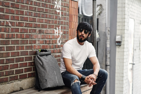 Rucsac Urban antifurt 27L, material rezistent la taiere [63]